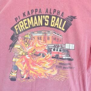 Pi Kappa Alpha Firemans Ball 2020 Mississippi State Comfort Colors L-S T-Shirt L